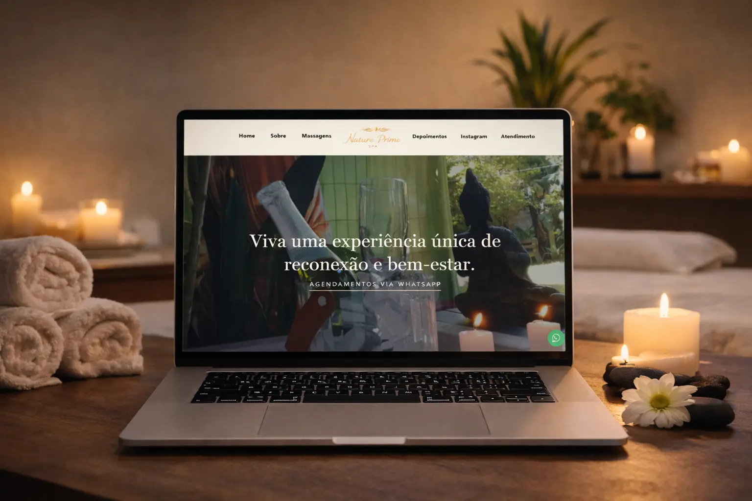 Modelo de Site Massagista